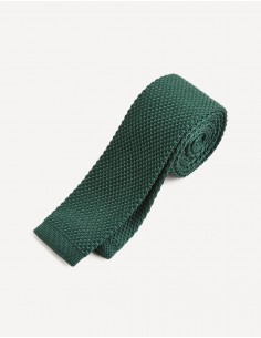 Cravate imitation maille coton
