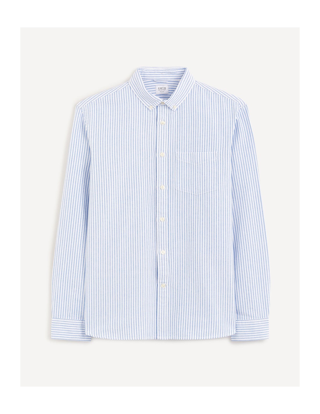 Chemise regular à rayures 100% coton... Chemise regular à rayures 100% coton...