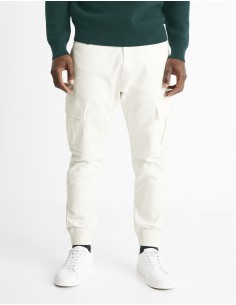 Pantalon cargo - ECRU