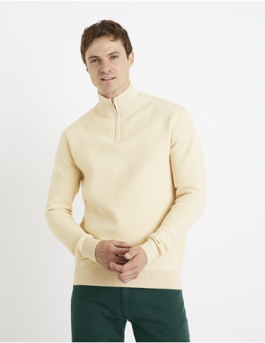 Pull col camionneur zippé