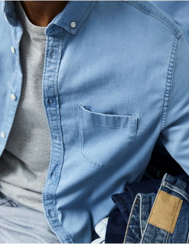Chemise en jean coton stretch