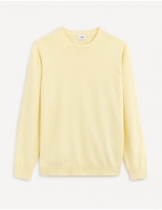 pull col rond 100% coton -... 2
