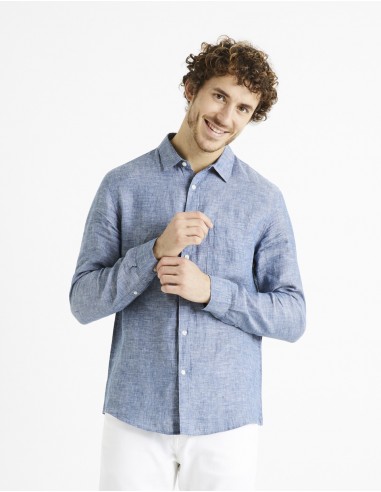 Chemise regular 100% lin