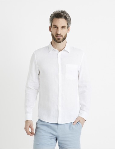 Chemise regular 100% lin
