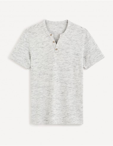 T-shirt regular col tunisien coton...