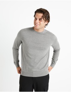 pull col rond 100% coton -...