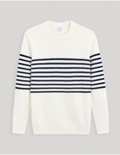 Pull col rond marinière... 2