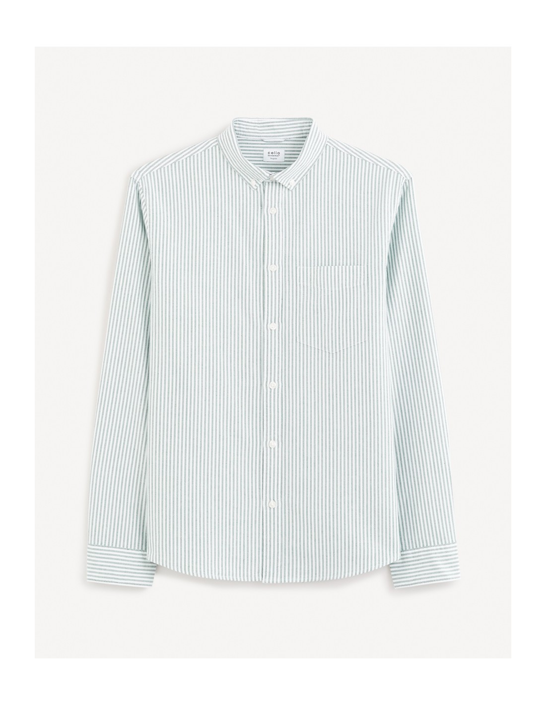 Chemise regular à rayures 100% coton... Chemise regular à rayures 100% coton...