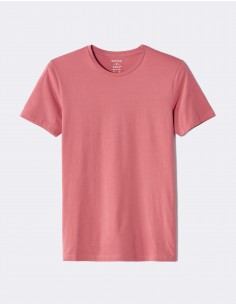 T-shirt slim col rond en...