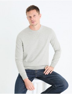 pull col rond 100% coton -...