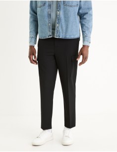 Pantalon Célio Blanc Taille 46 - Coupe Droite En Coton Pour Homme - Occasion En Très Bon état