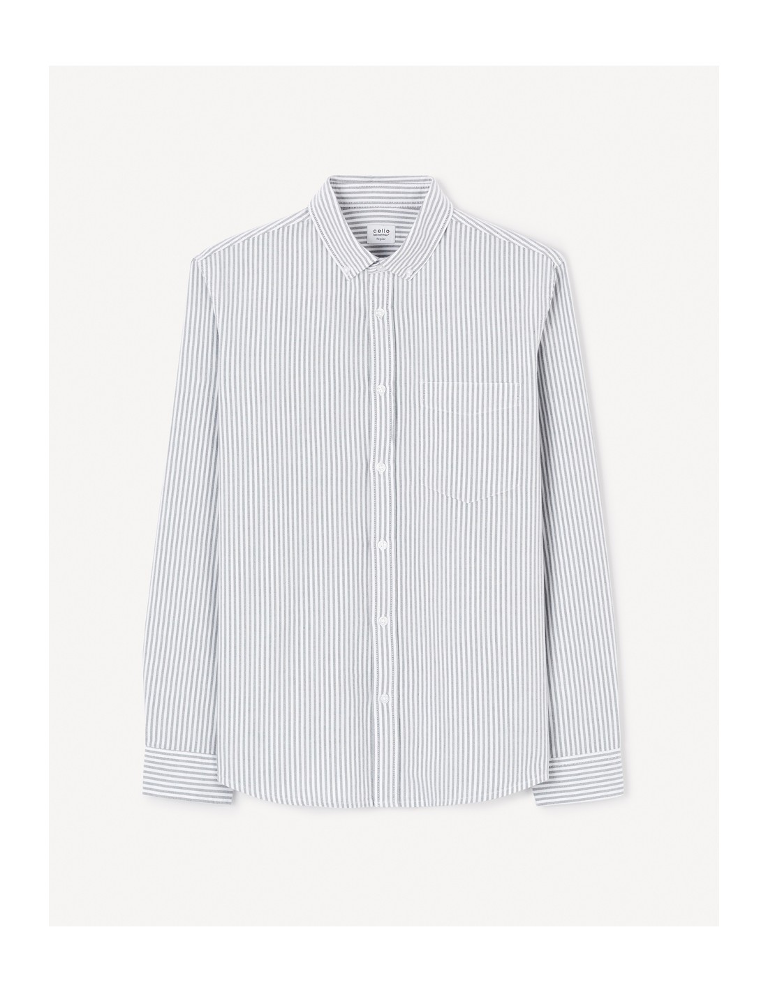 Chemise regular à rayures 100% coton... Chemise regular à rayures 100% coton...