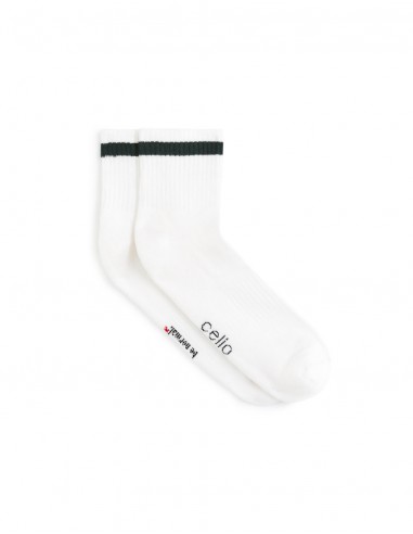 Chaussettes sport mi-hautes coton...