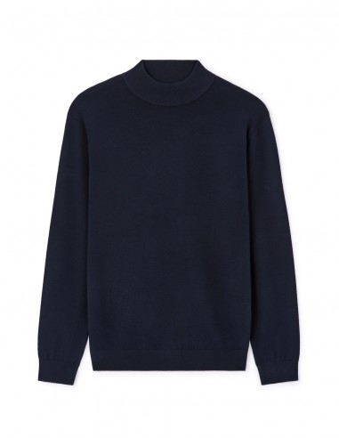 Pull col montant en jersey