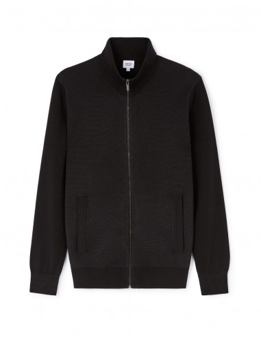 Gilet zippé col montant 100% coton