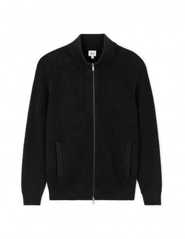 Cardigan col montant en coton