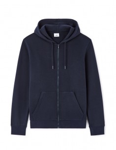 Sweat zippé à capuche - NAVY