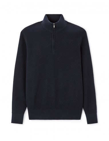 Pull col roulé regular 100% coton