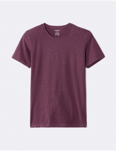 T-shirt slim col rond en...