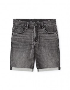 Bermuda denim effet maille...