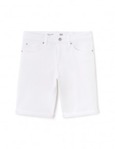 Bermuda denim effet maille...