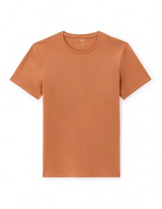 T-shirt slim col rond en...
