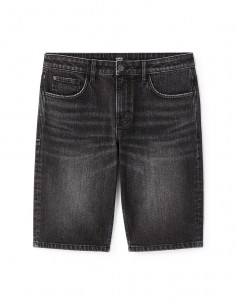 Bermuda en jean - BLACK