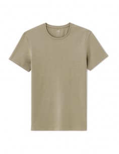 T-shirt slim col rond en...