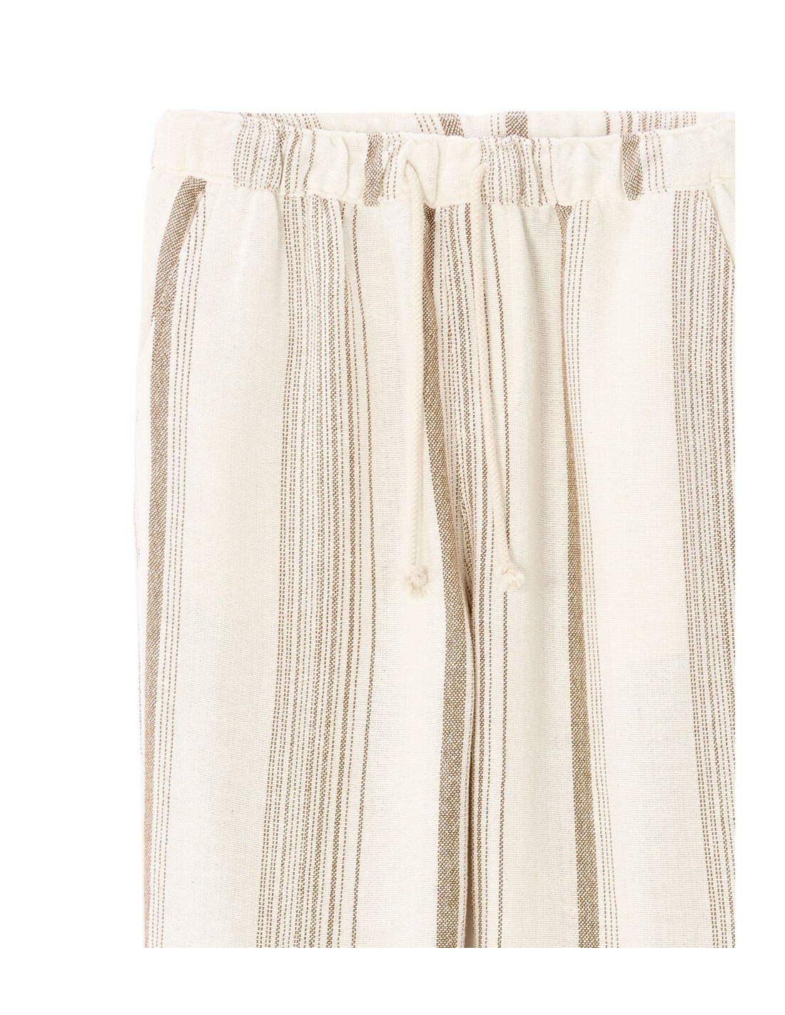 Pantalon straight texturé à rayures Pantalon straight texturé à rayures