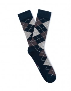 Chaussettes à carreaux - NAVY