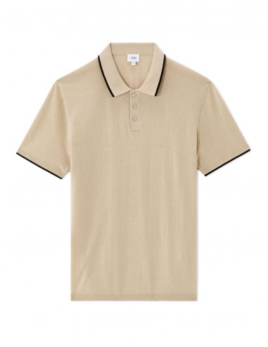 Polo regular en jersey fantaisie