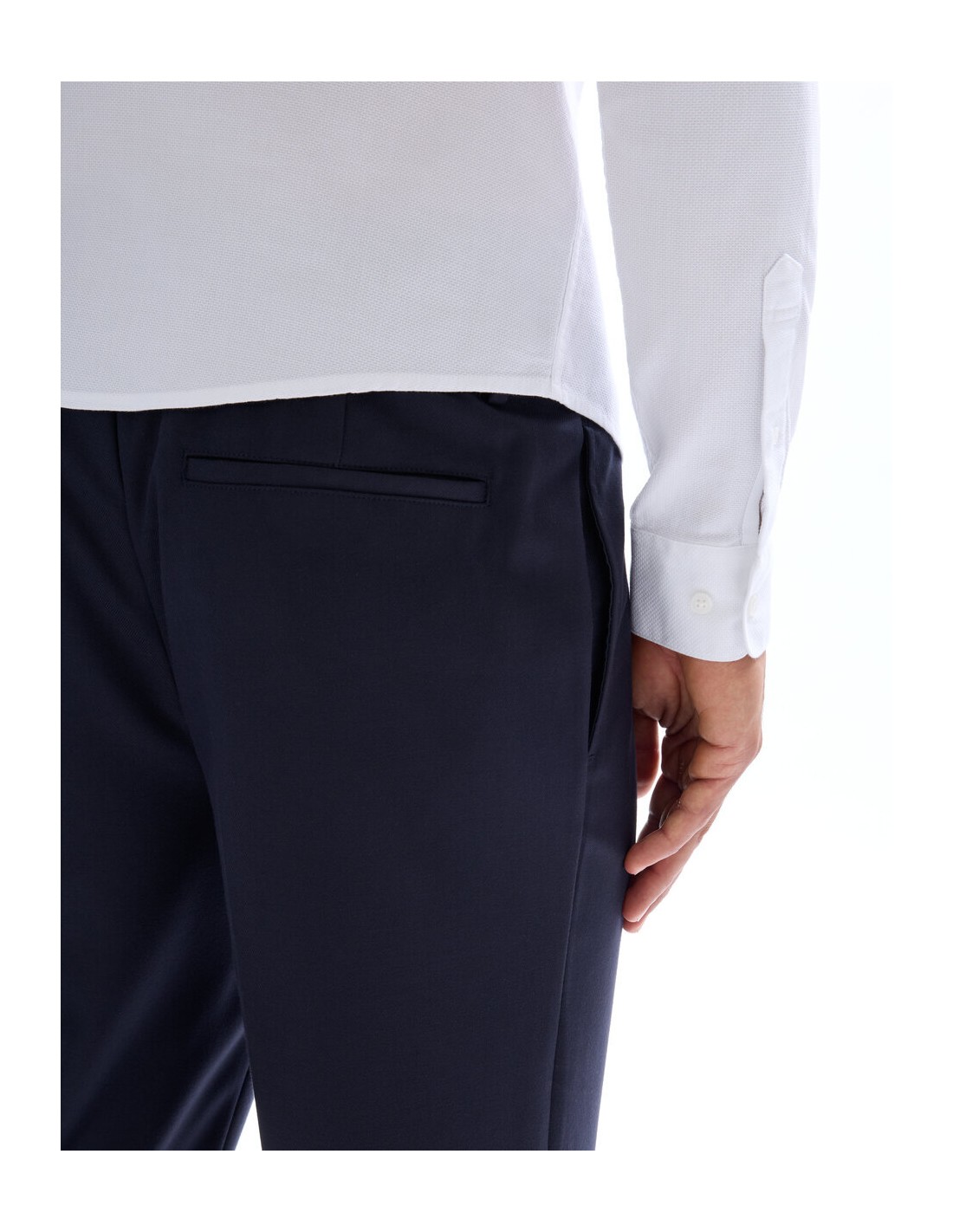 Pantalon chino straight stretch sergé Pantalon chino straight stretch sergé