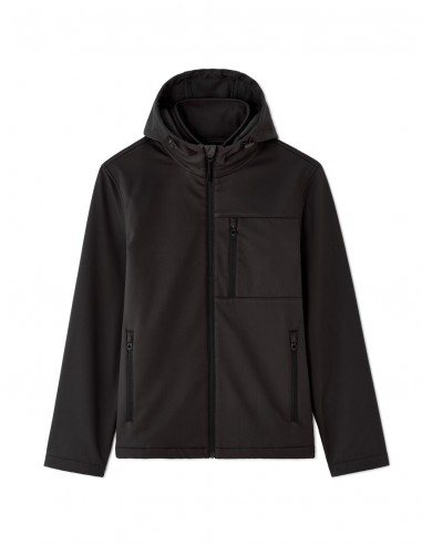 Blouson softshell à capuche