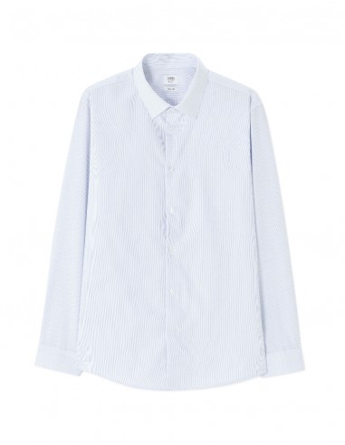Chemise regular à fines rayures