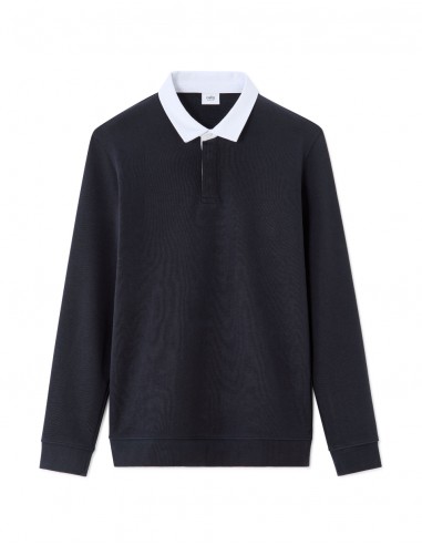 Polo regular uni manches longues