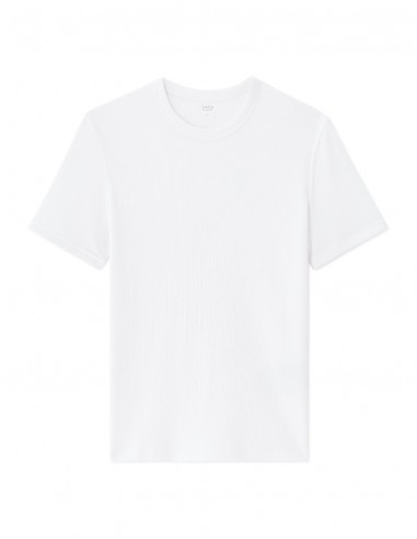 T-shirt slim col rond coton stretch...