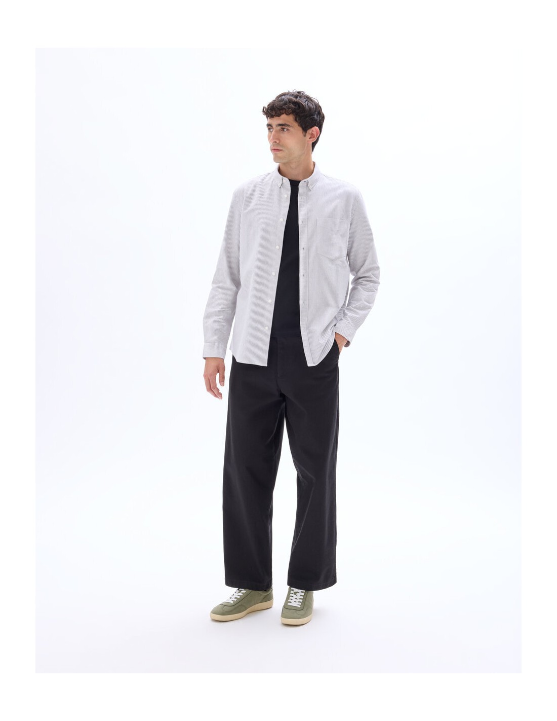 Chemise regular à rayures 100% coton... Chemise regular à rayures 100% coton...