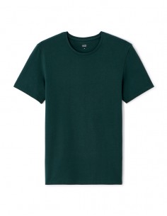 T-shirt slim col rond en...