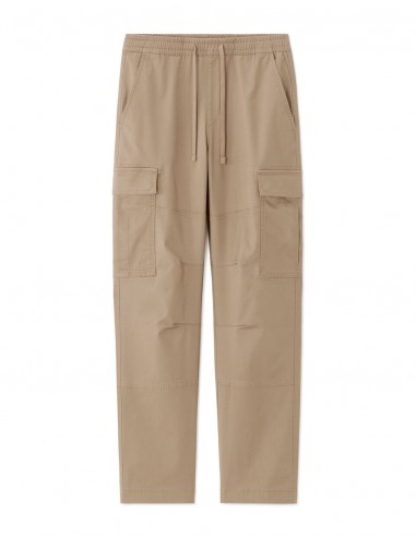 Pantalon cargo straight coton stretch
