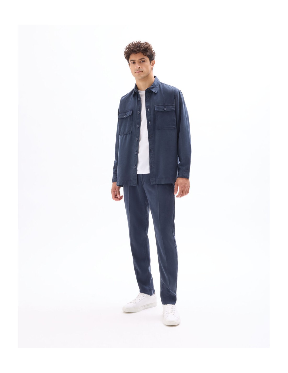 Pantalon chino straight TENCEL™ Lyocell Pantalon chino straight TENCEL™ Lyocell