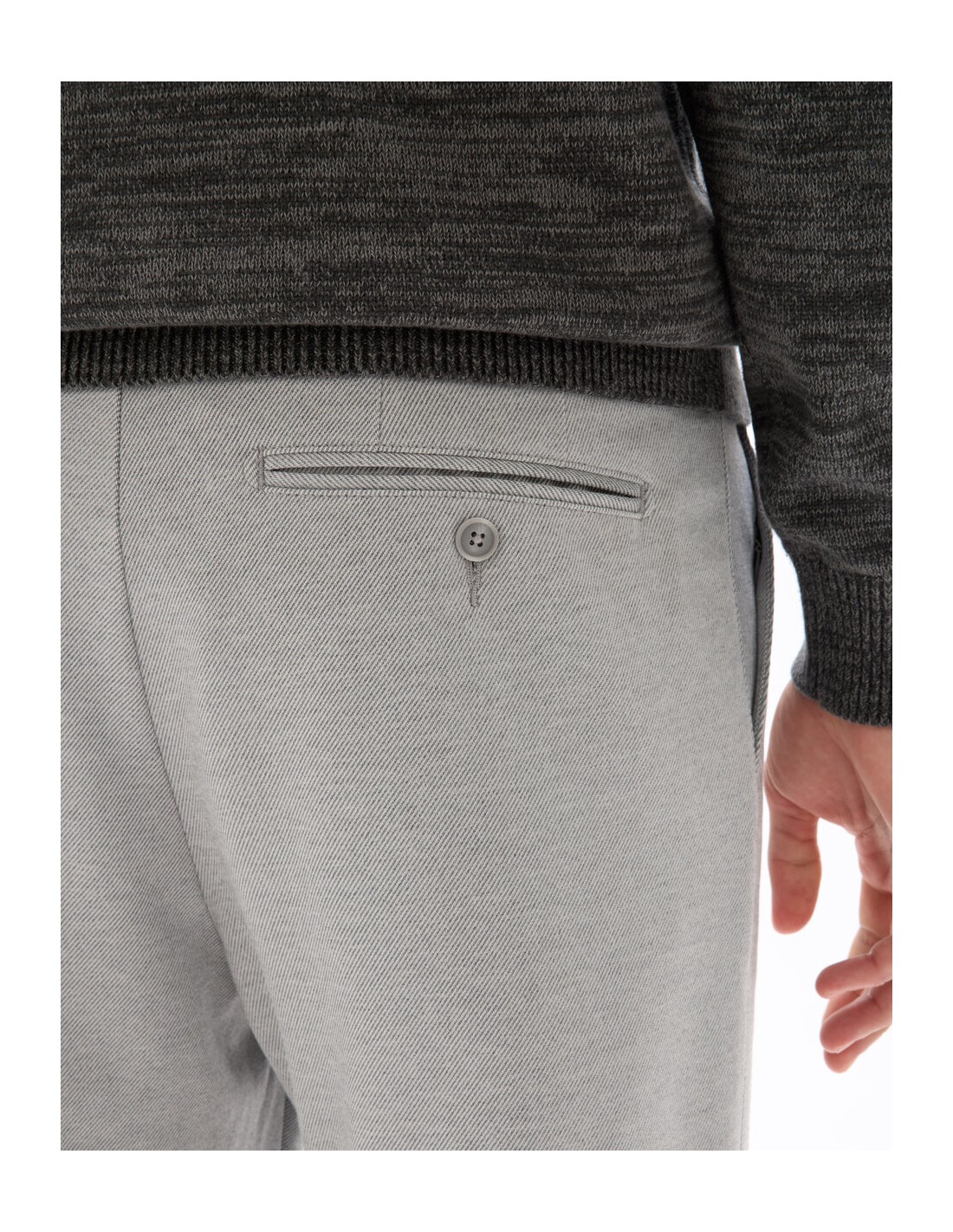 Pantalon chino slim en jersey Pantalon chino slim en jersey