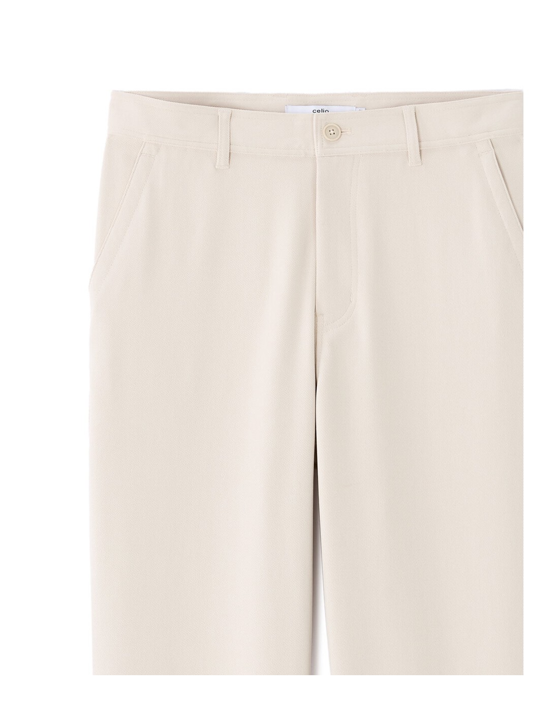 Pantalon chino straight uni Pantalon chino straight uni