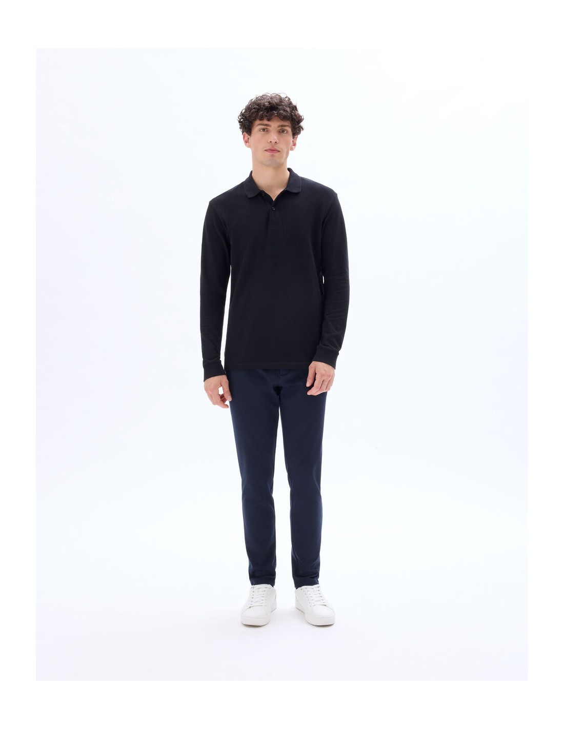 Pantalon chino slim en maille Pantalon chino slim en maille