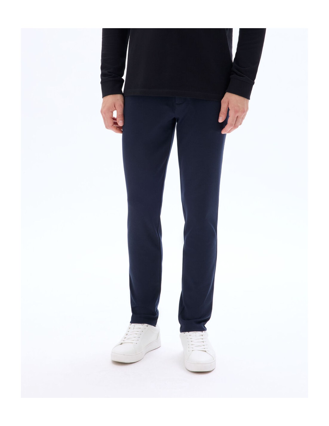 Pantalon chino slim en maille Pantalon chino slim en maille