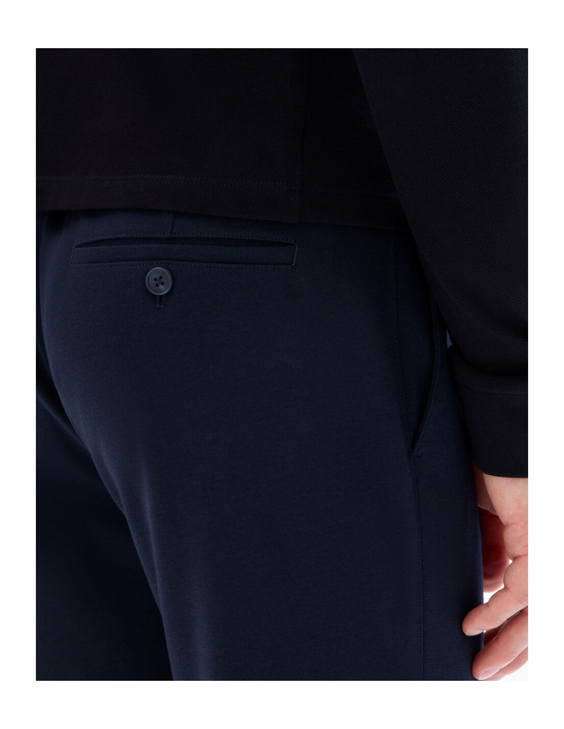 Pantalon chino slim en maille Pantalon chino slim en maille