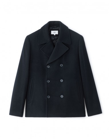 Caban en laine mélangée