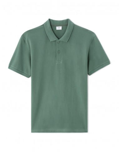 Polo piqué straight en coton