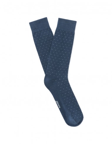 Chaussettes hautes en coton mélangé à...