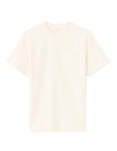 T-shirt boxy coton stretch avec poche