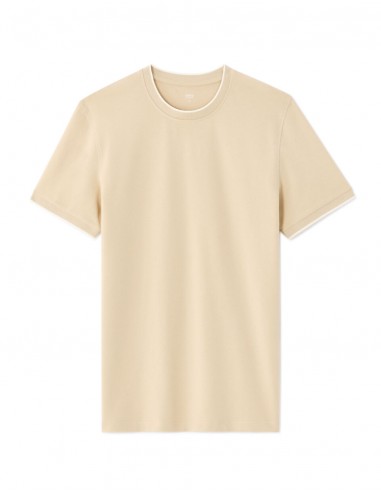 T-shirt regular col rond piqué